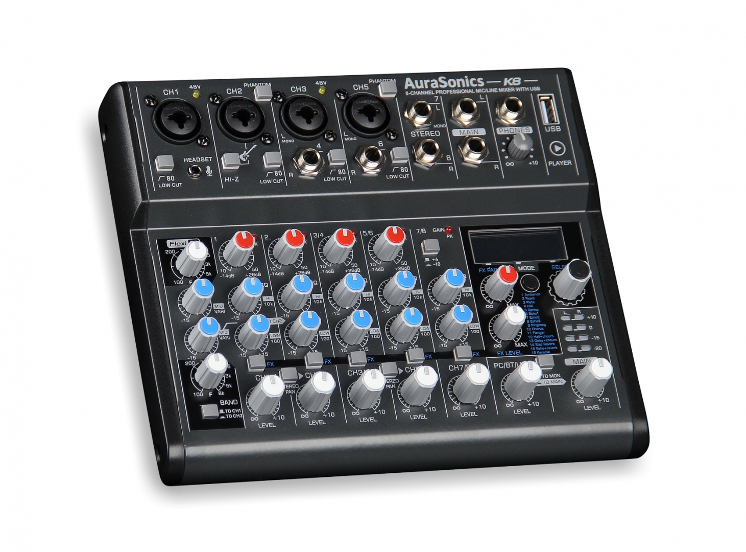 AuraSonics K8 компактный микшерный пульт в Воронежской области