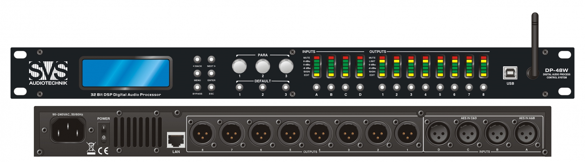 SVS Audiotechnik DP-48W Цифровой процессор: 4 входа 8 выходов в Воронежской области