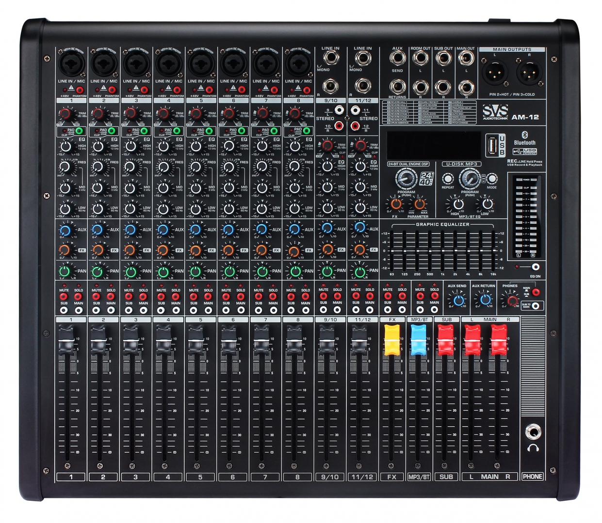 SVS Audiotechnik mixers AM-12 Микшерный пульт аналоговый, 12-канальный в Воронежской области